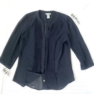 H&M Sheer Quarter Sleeve Blouse